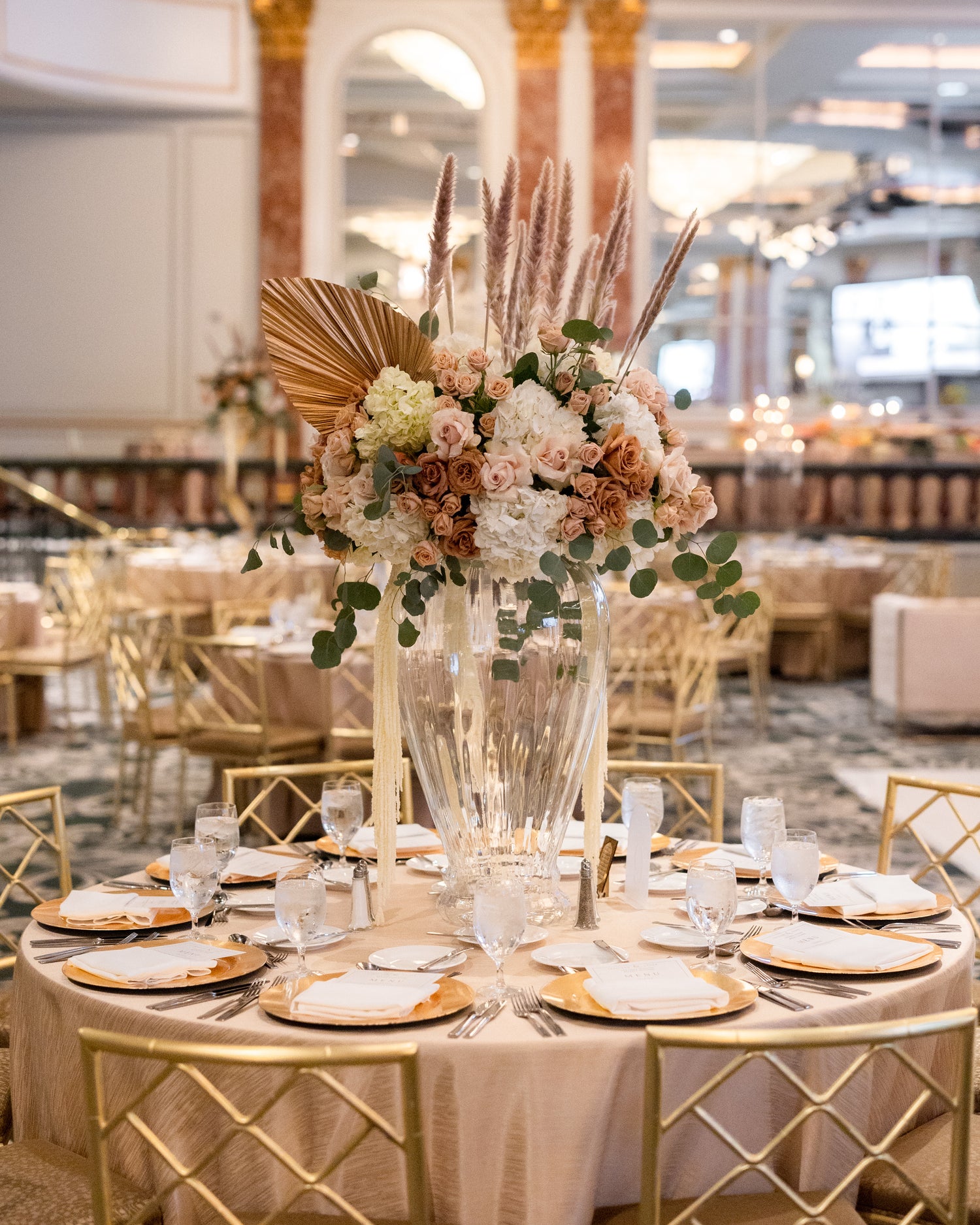 Luxury corporate floral arrangements in Orange County featuring bespoke designs and premium blooms for office spaces, events, and hospitality settings