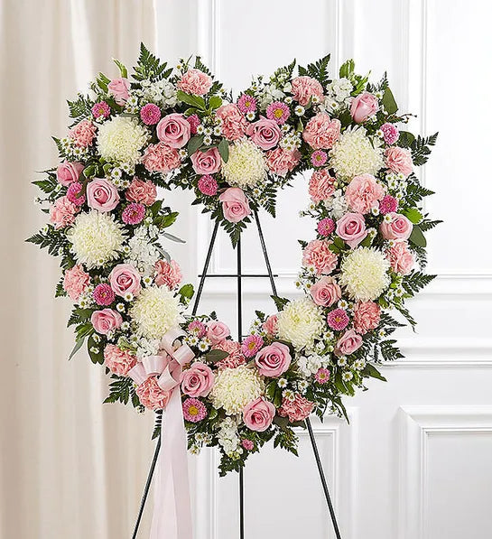 Blushing Heart Wreath