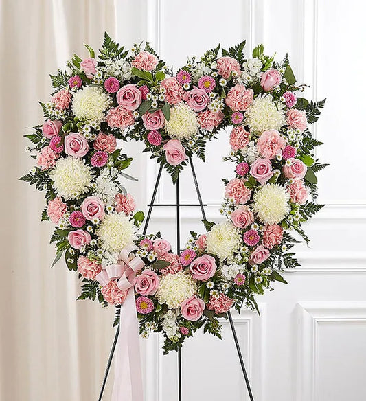 Blushing Heart Wreath