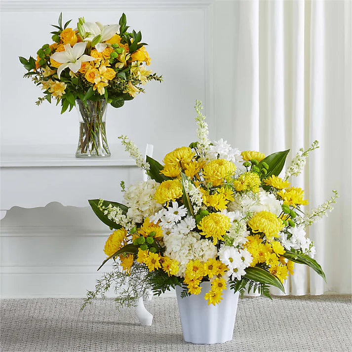 Yellow Sympathy & Funeral Flowers