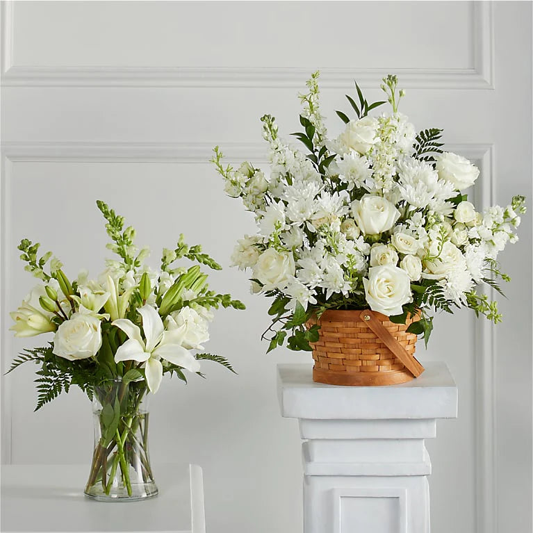 White Funeral & Sympathy Flowers